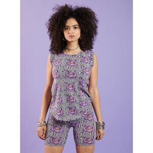 NWT Nooworks Purple Haze Muscle Tee Shirt Size Medium